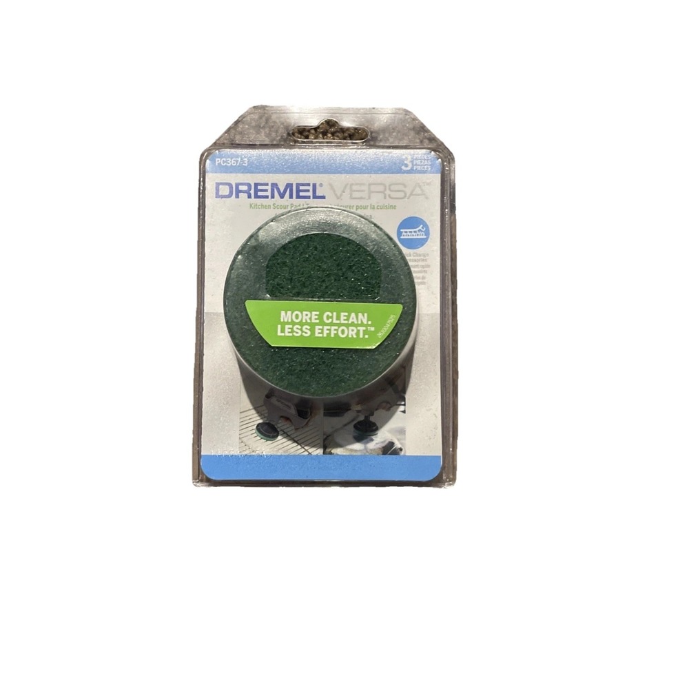 New Dremel Versa Kitchen Scour Pad PC367-3 2.5" Diameter (3 Pads per pack) Clean